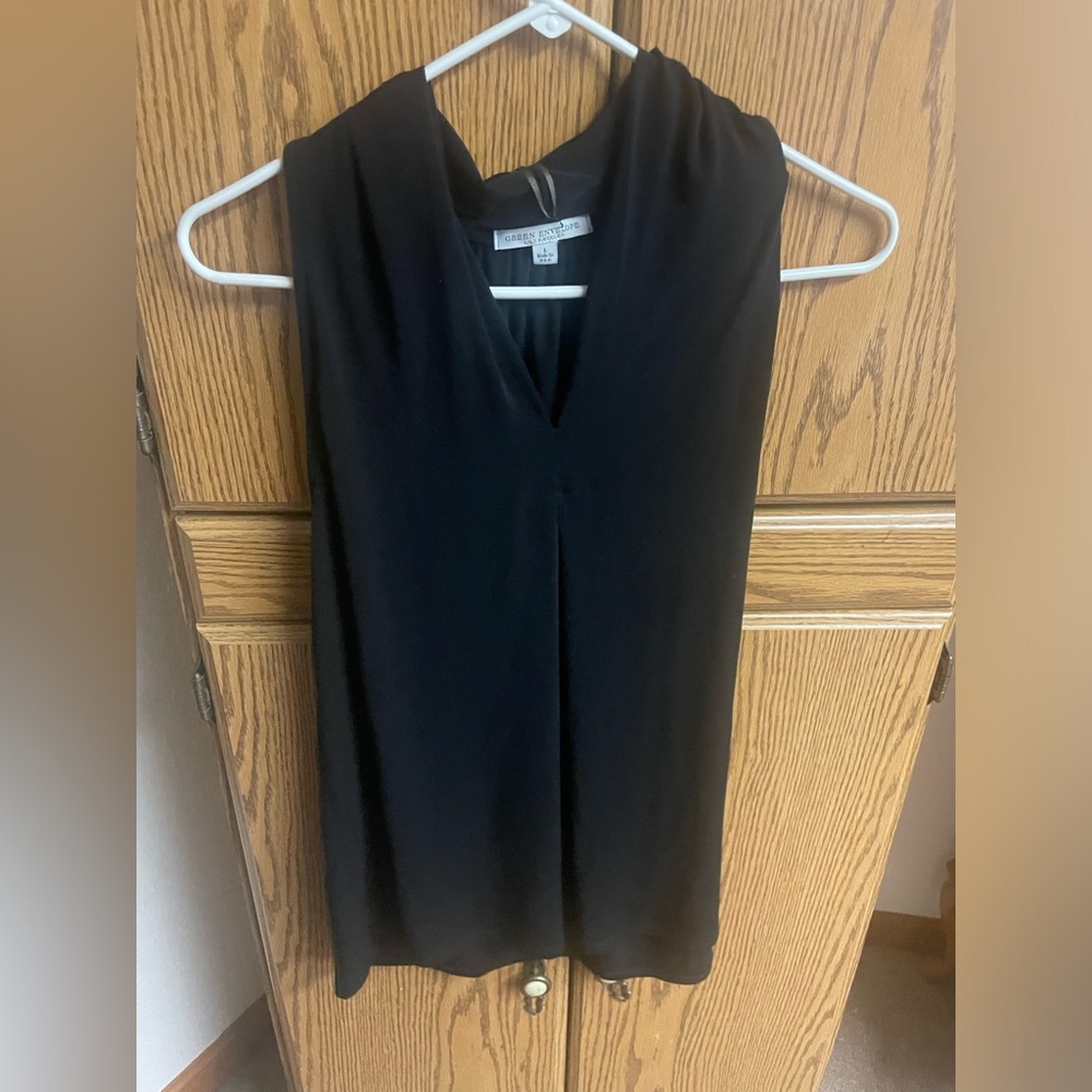 Green Envelope Black tank size Large NWT